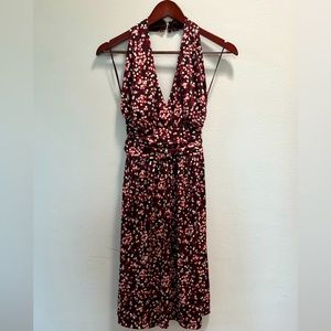 Mango Multi-color Polka Dot Halter Dress / Size S